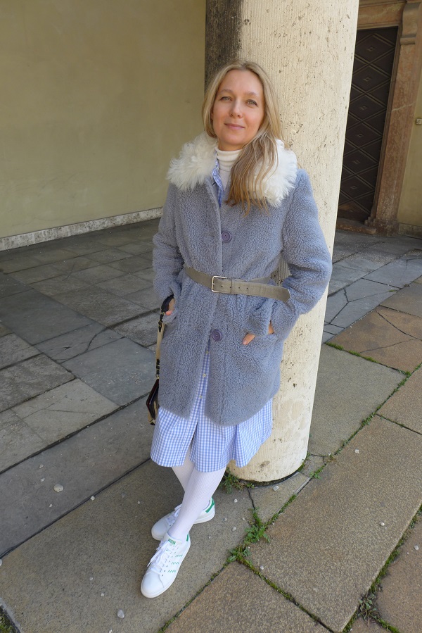 wintry outfit with Stan Smith